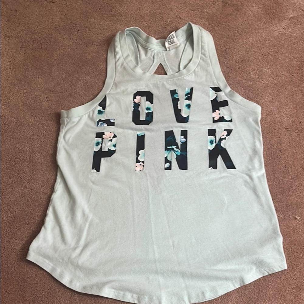 PINK Victoria's Secret Women's Mint Tank Top